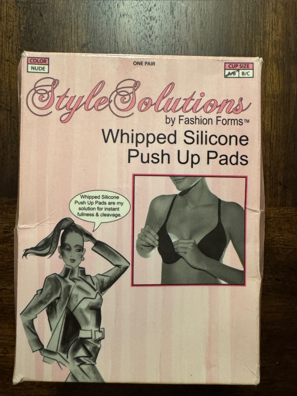 Fashion Forms Style Solutions Whipped Silicone Push Up Pads - Nude Pink